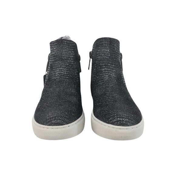 Kenneth Cole Kiera Casual Ankle Booties Sneakers Sz 5 Black/Metallic Pewter New - Picture 6 of 8